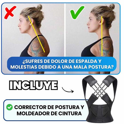 CORRECTOR DE POSTURA FITNESS 2 EN 1 ORIGINAL 🙆‍♀️🙆‍♂️