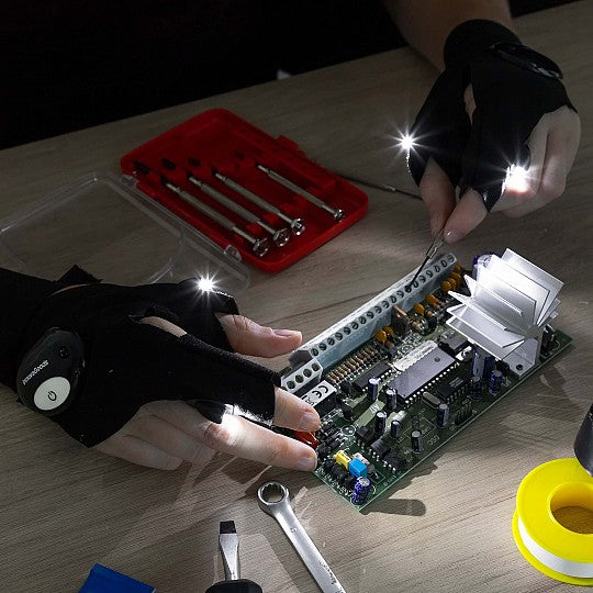 GUANTES CON LUZ LED 🧤🔦
