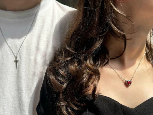 COLLAR PAREJA: ESPADA + CORAZÓN ❤️‍🔥⚔️