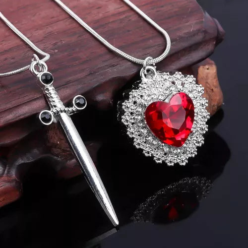 COLLAR PAREJA: ESPADA + CORAZÓN ❤️‍🔥⚔️