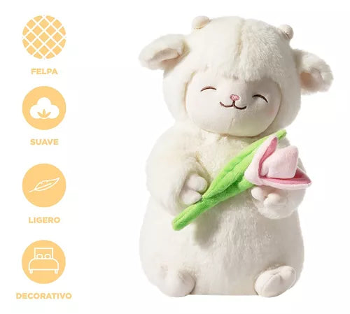 PELUCHE CORDERITO TULIPÁN 🐑🌷