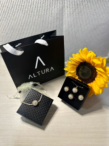 SET GIRASOLES GIRATORIOS 🌻📿💍