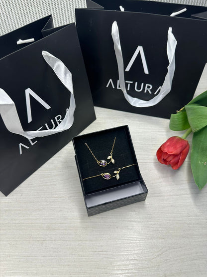 SET COLLAR + PULSERA TULIPAN 🌷