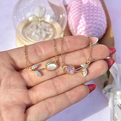 SET COLLAR + PULSERA TULIPAN 🌷